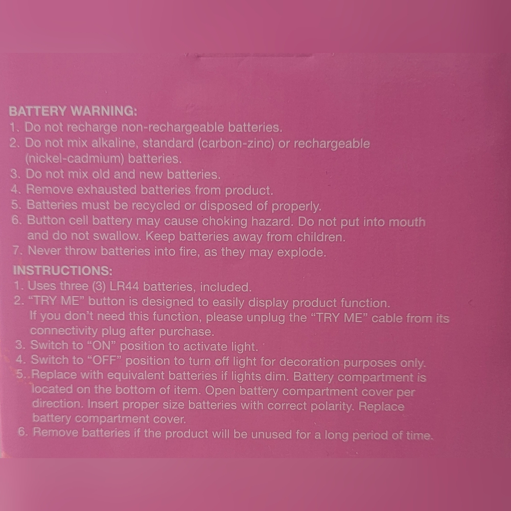 Pink Cat Night Light Battery Operated Room Decor Children Girl Meow Nursery Home - Picture 4 of 4